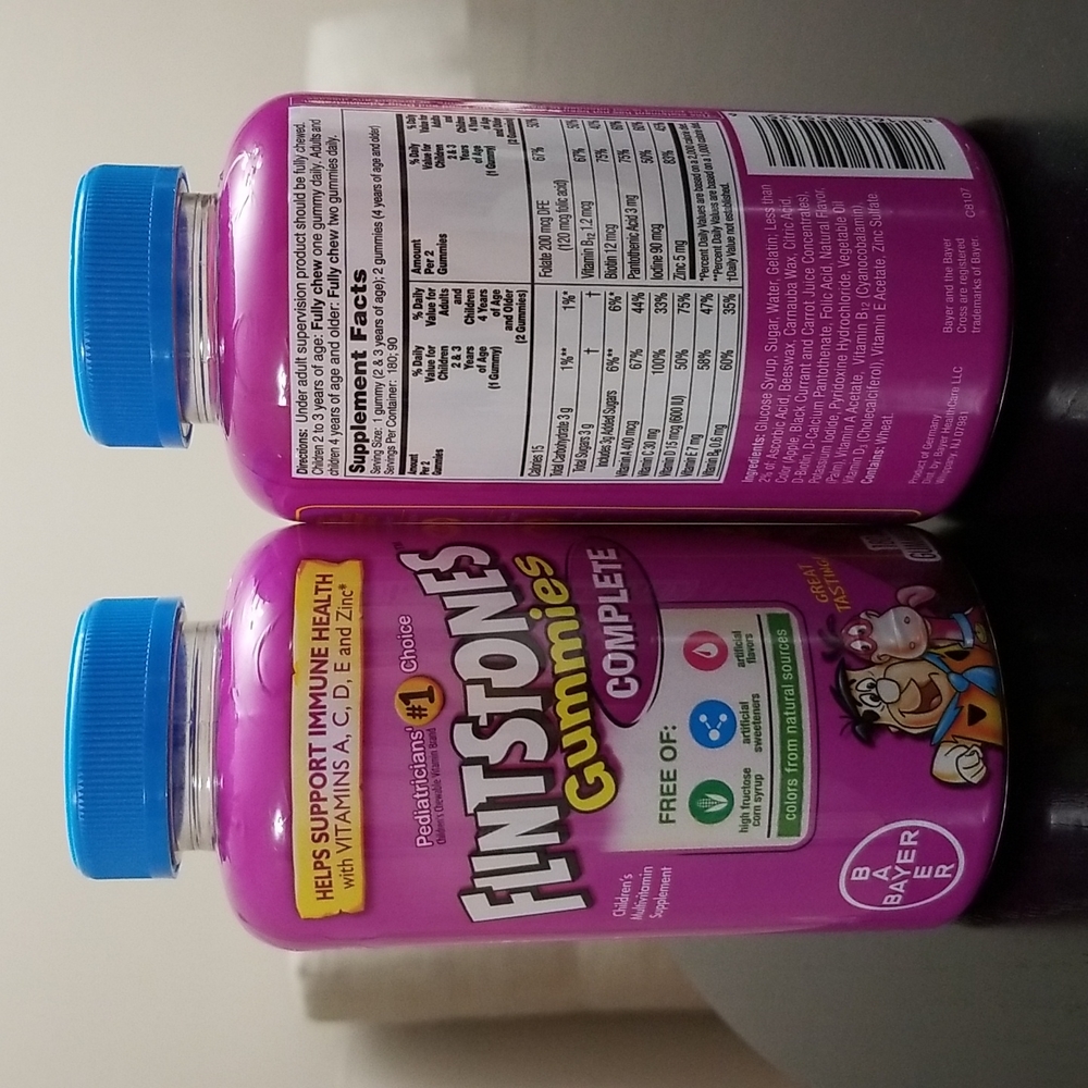 2 Flintstones Gummies Complete 180ct
